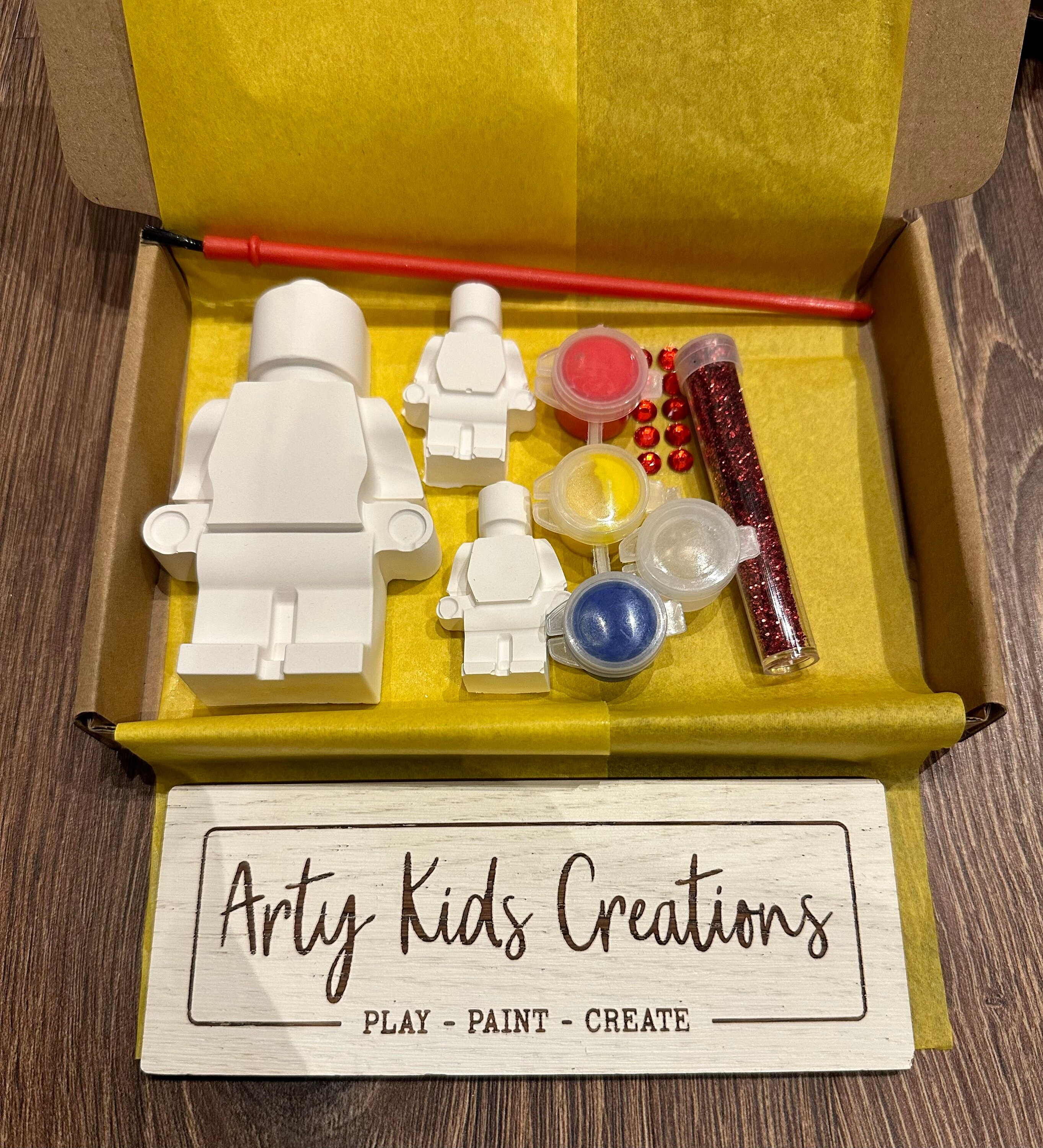 Your Own Lego Man/ Brick Man Set. Kids Craft Party - Etsy UK