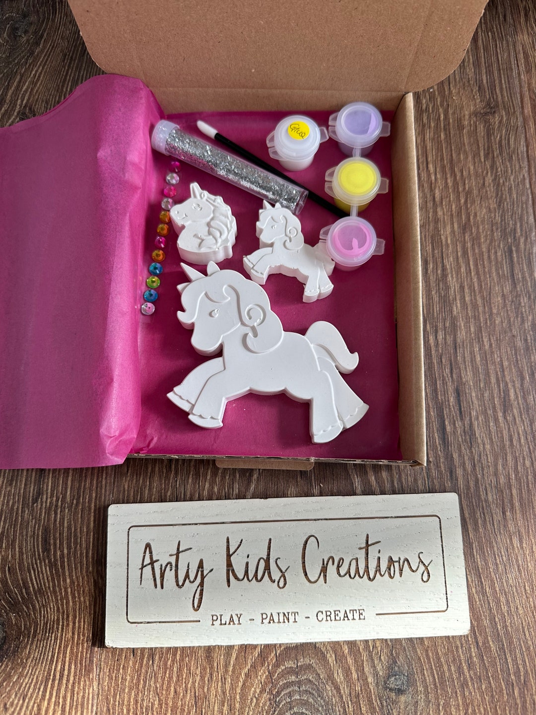 Paint Your Own Unicorn Set. Kids Craft Party Favours, Gift, Stocking