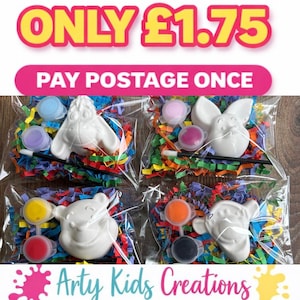 Paint Your Own Mini Winnie The Pooh and Friends Party Favour ~ Honey Bear~ Tigger ~ Piglet~ Eeyore ~ Party Bag~ Magnet Option