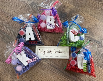 Paint Your Own Plaster Letter Kit, Birthday Party Favors