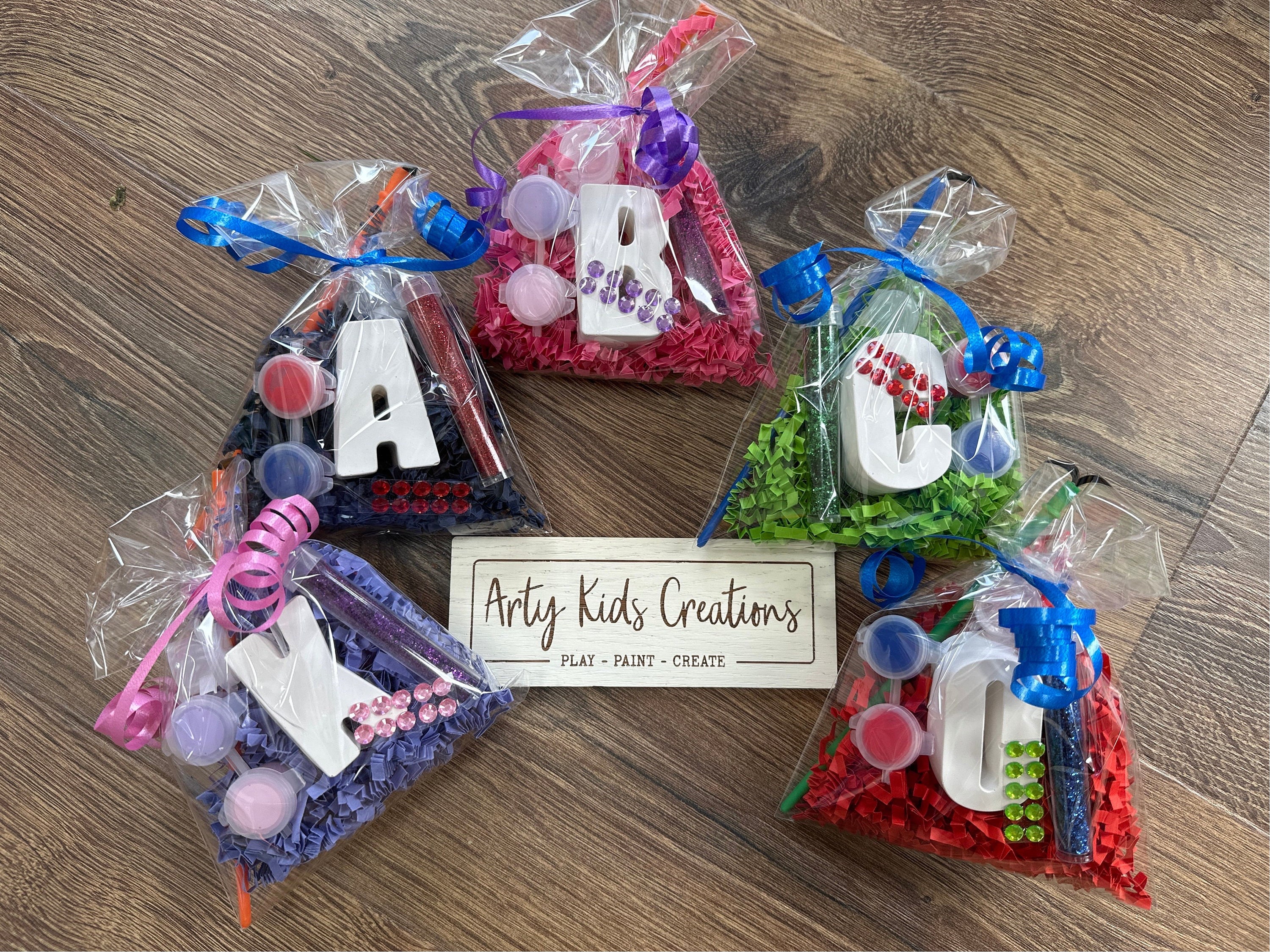 12 Princes party favors.Creative.To paint Girls party favors.PRICE PER 12  BAGS.