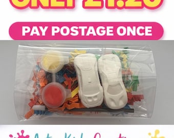 Paint Your Own Cars  Party Favour