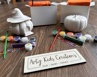 Paint Your Own Pumpkin/ Witch Trinket Box- Pot~ Hobby~ Children’s crafts~ Party Favours~ Halloween