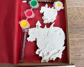 Paint Your Own Dragon Craft Set~ Craft Kit ~ Rainy Day Activity ~ Hobby ~ Gift