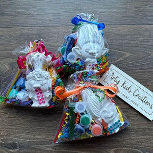 Paint Your Own Troll Craft Kit: Handmade Party Favor