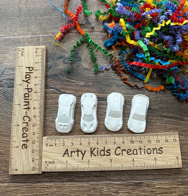 Paint Your Own Cars Party Favour~ Rainy Day Activity ~ Hobby ~ Party Bag~ Race car image 3