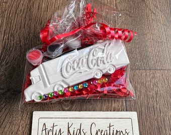 Paint Your Own Drinks Truck Party Favour ~ Craft Kit ~  Cola~ Coke ~ Kids Party Bags ~ Hobby