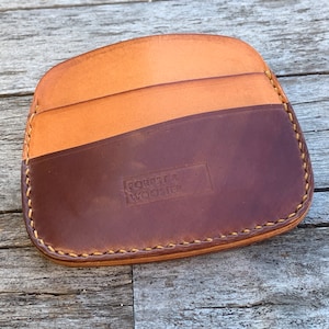 2nd/Sample Sale - Horween Brown Shell Cordovan and Walpier Buttero “Toast 5-pocket&quot; Credit Card Case Wallet Holder (A185)