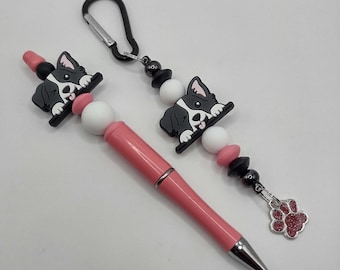 Border Collie Dog Puppy Handmade Beaded Keychain Bagcharm: Ideal Gift