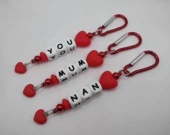 Love Heart Handmade Keychain Bagcharm: Ideal Gift