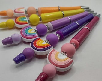 Rainbow Handmade Beaded Pen: Ideal Gift