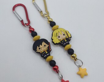 HARRY POTTER Inspired Handmade Beaded Keychain / Bagcharm / Keyring: Ideal Gift
