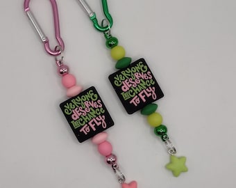 WICKED Inspired Everyone Deserves the Chance to Fly Keychain Bagcharm Keyring