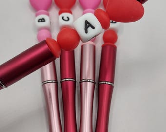 A-Z Initial Letter Love Heart Valentine's Handmade Pen: Ideal Gift