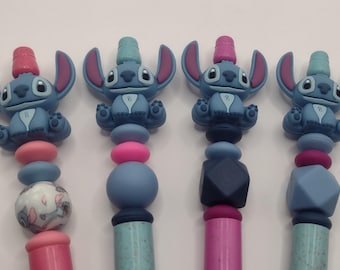 Stitch Character Handmade Beaded Ballpoint Pen: Ideal Gift