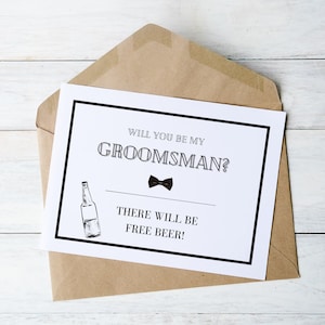 Bruidsjonkers voorstel kaart. Bruidsjonkers uitnodiging. Minimalistische kaarten.