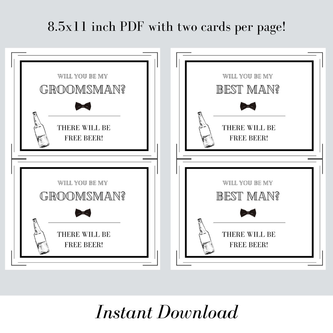 Groomsmen Proposal Card. Groomsmen Invitation. Minimalist Cards. - Etsy groomsmen-proposal-card-groomsmen-invitation-minimalist-cards-etsy