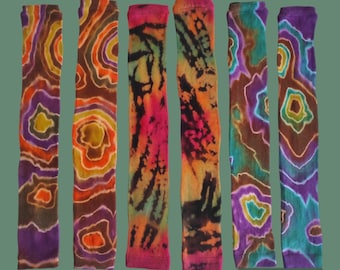 Personalized Christmas Gift For Her. Women's Handmade Clothing. Tie Dye Arm Warmers Set. 3 Piece. Geode Style S-M-L Size.