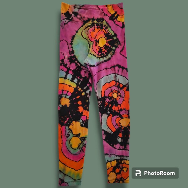 Colorful Abstract Tie Dye Women's Leggings