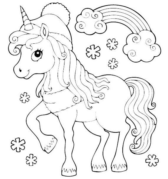 Unicorn Coloring Pages for Kids | Etsy