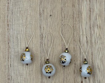 Set of Snowflake Loop Stitch Markers