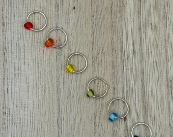 Rainbow Stitch Marker Set