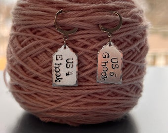 Etiquetas para recordar el tamaño de las agujas y los ganchos (juego de 5)