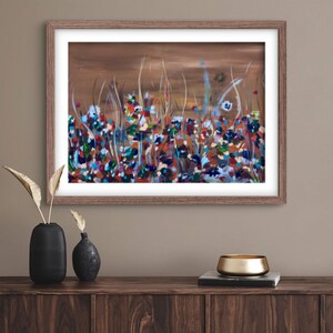 Abstract fine art print &quot;RISE TO&quot; | limited print on Hahnemühle paper | Modern floral art print for living rooms