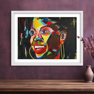 Abstract fine art print &quot;BETH&quot; | limited print on Hahnemühle paper | Modern portrait art print for living rooms