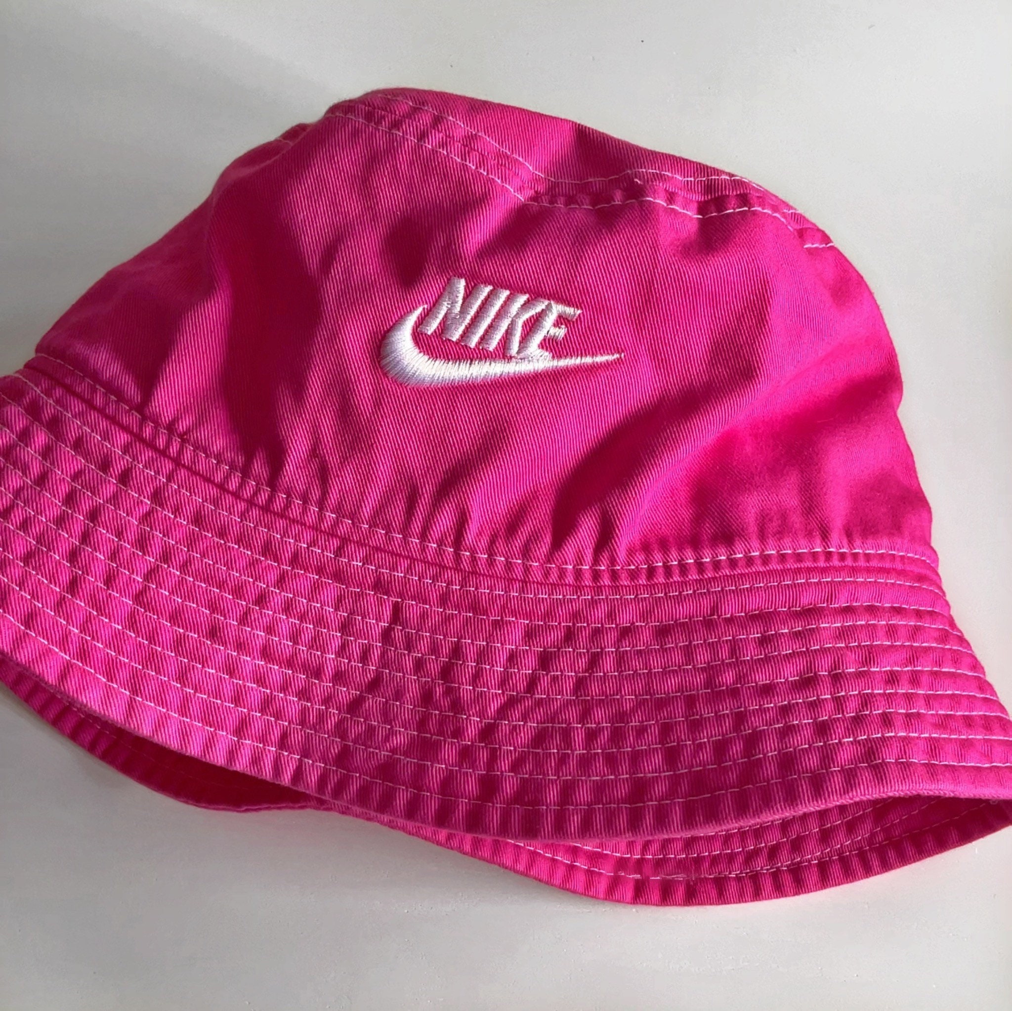 Hand Dyed Nike Bucket Hat in Colour FUCHSIA Pink Bucket - Etsy