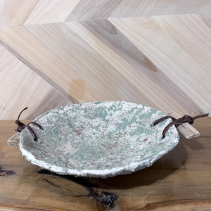 Clay Bowl Rustic Artisan  Natural Colors