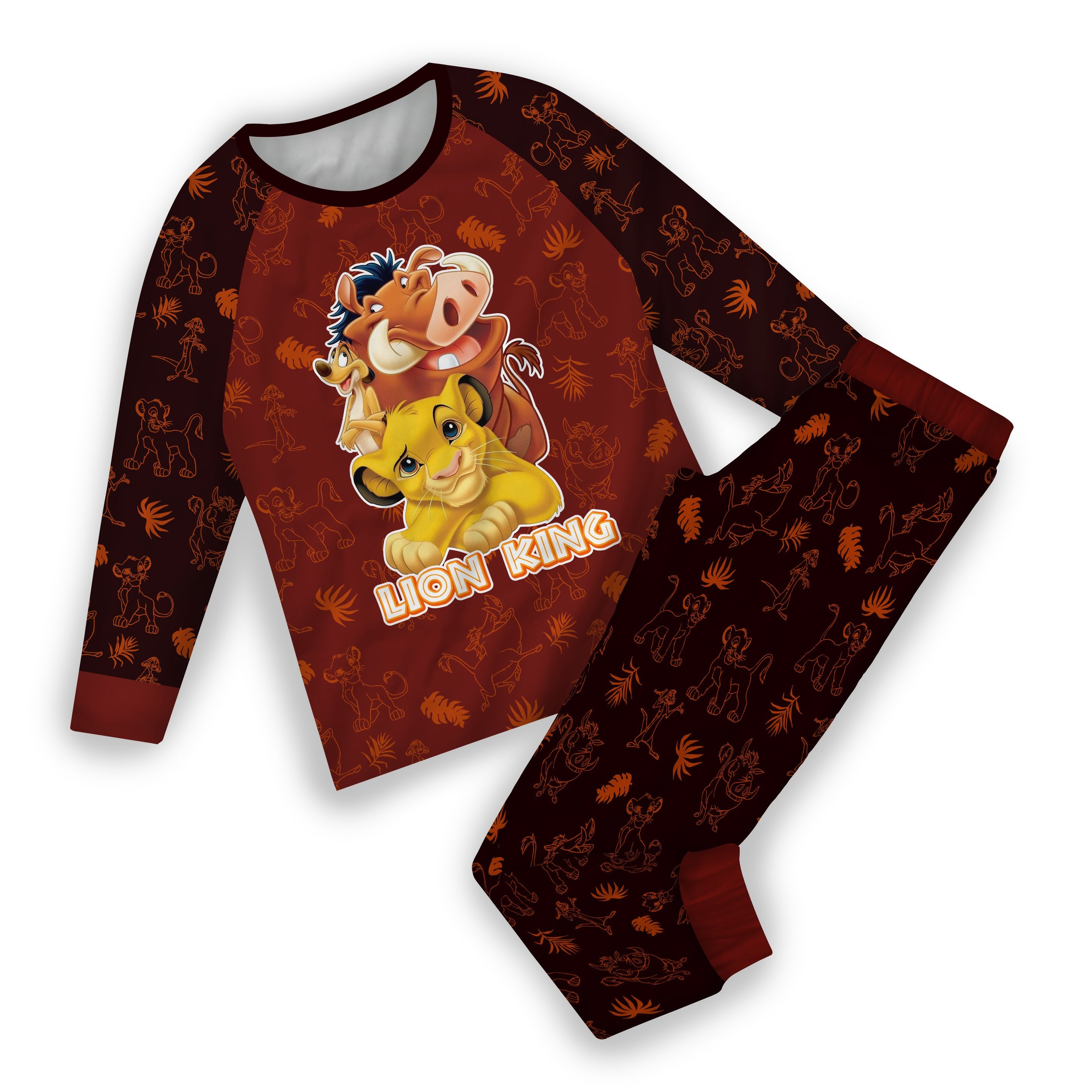 Kleding Unisex kinderkleding Pyjamas & Badjassen Pyjama Happy Halloween Cute Lion Design Kinder Pyjama Set 
