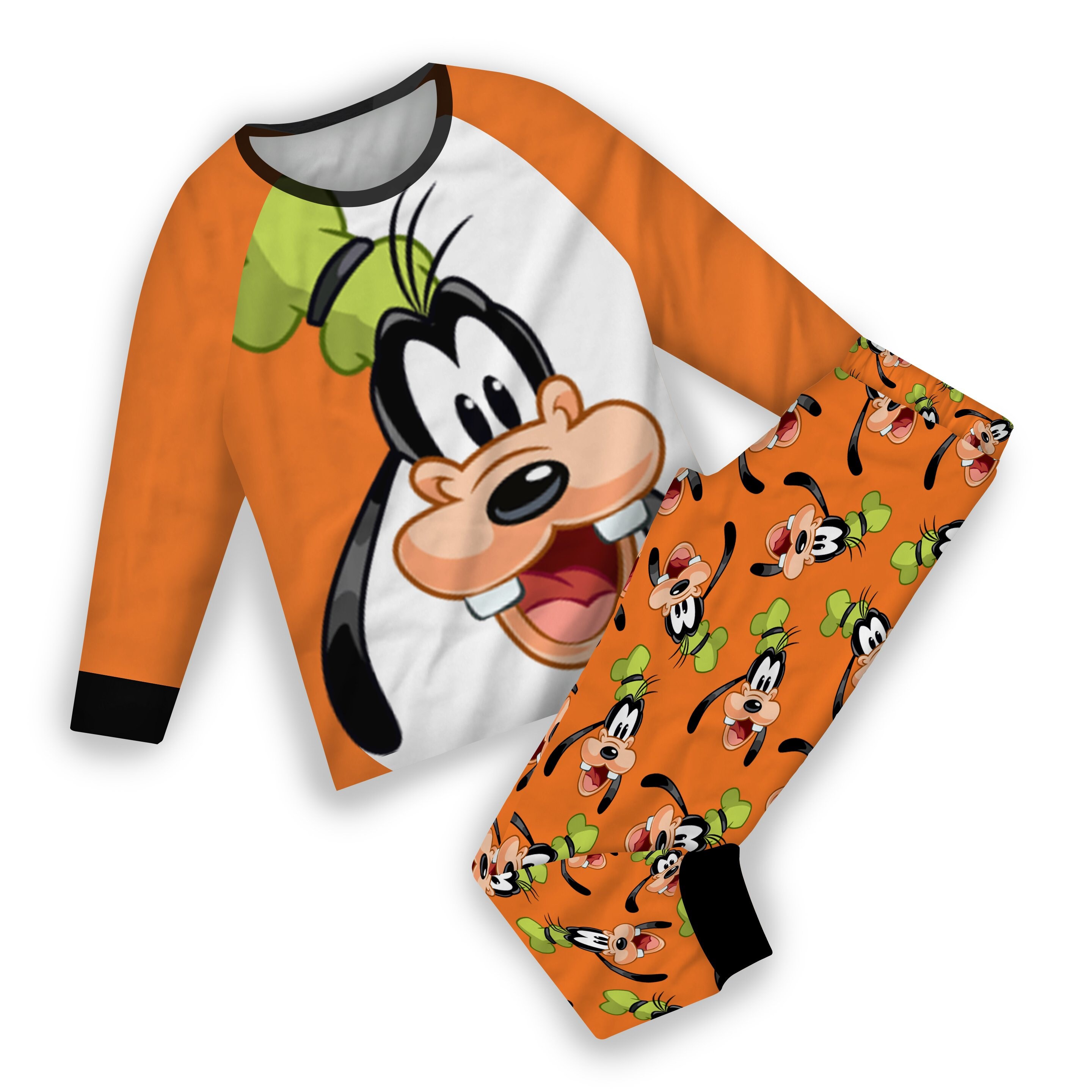 Orange White Goofy Dog Disney | Family Matching Pajamas Set