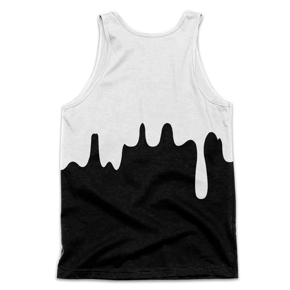 Discover Mickey Mouse Dripping Paint Black White Disney Cartoon Graphic Summer Vacation Tanktop