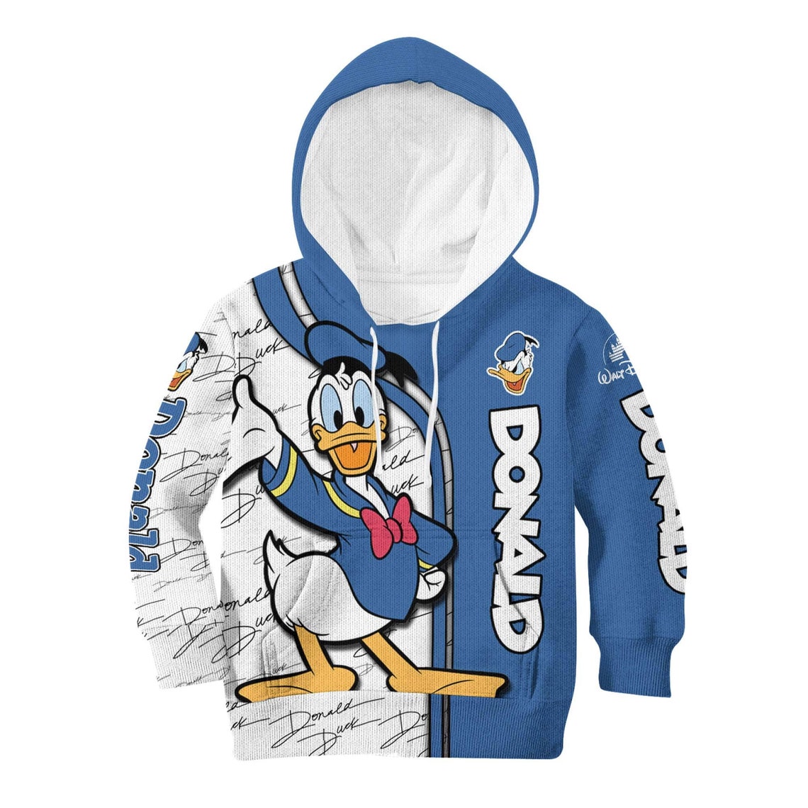 Donald Duck Disney Sweatshirt/hoodie/fleece Jacket Stylist | Etsy