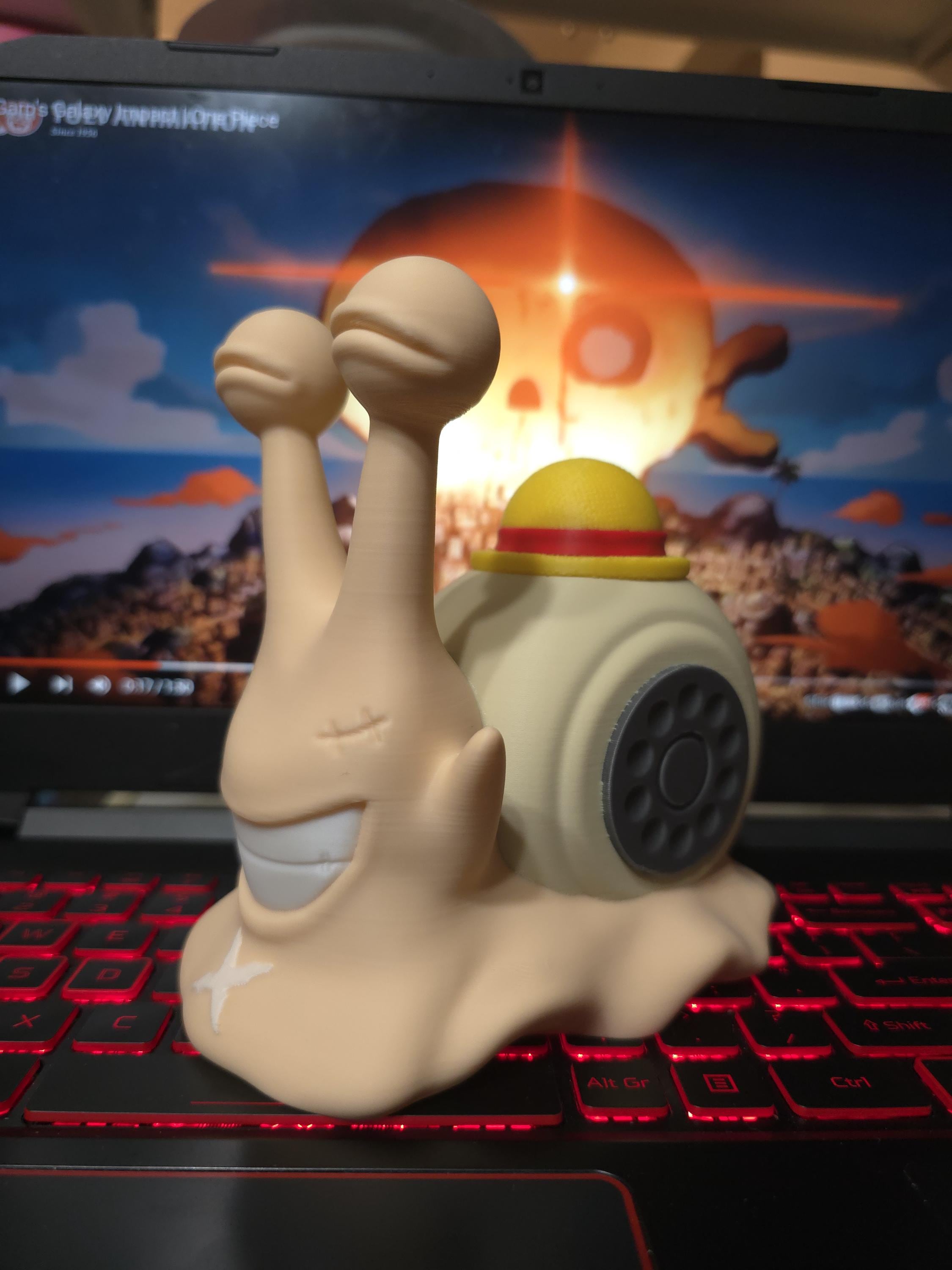 Luffy Transponder Snails |3D Printed|one Piece| - Etsy