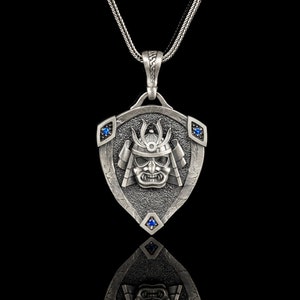 Stainless Steel Kasai Samurai Crest Engraved Small Oval Charm Keychain