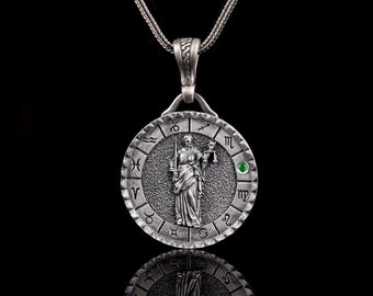 Waage Sternzeichen Halskette, Astrologie Anhänger, Horoskop Schmuck Geschenk Für Ihn Sie