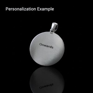 Silver Engravable Compass Sterling Silver Engraved Compass Necklace, North Star Pendant, Unisex ...