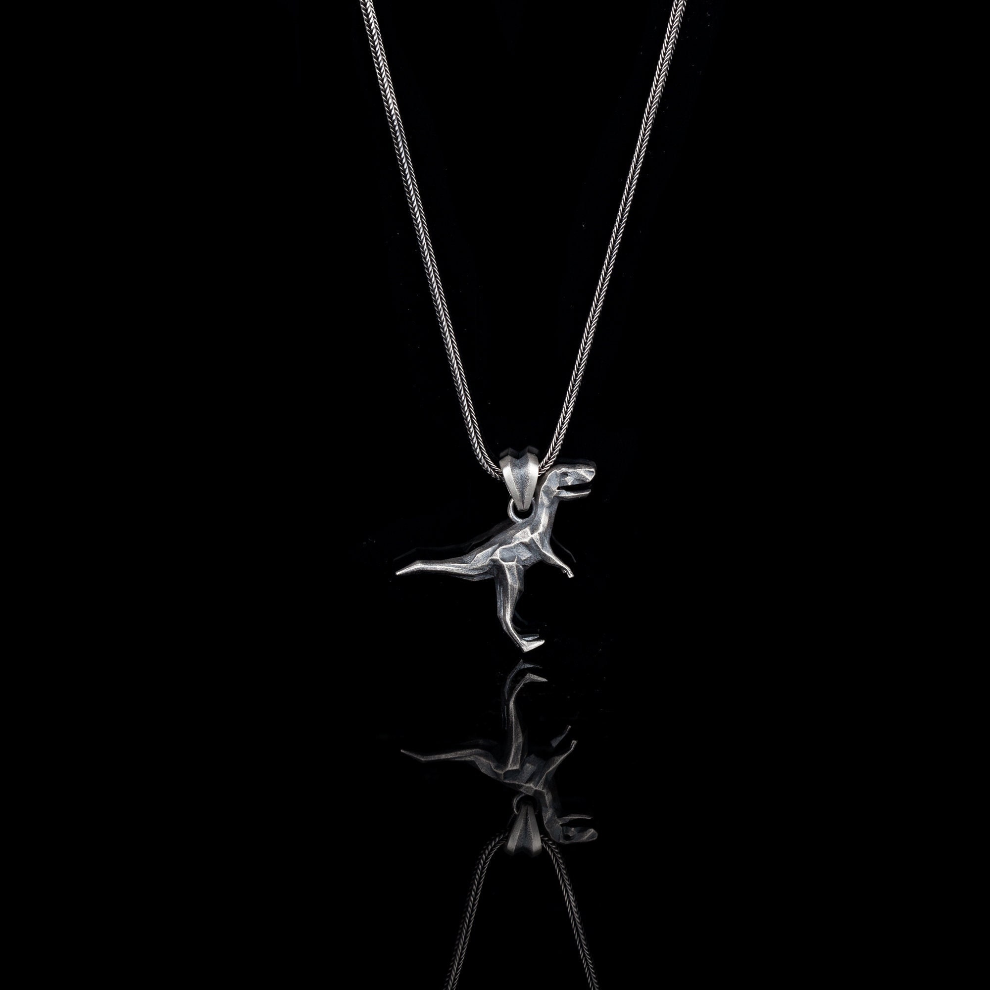 Origami dinosaur necklace clearance