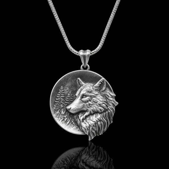 Collana Lupo In Argento Sterling 925 – Ciondolo Cuore Con Lupo E Ragazza, Gioiello Per Donne, Regalo Speciale - 5