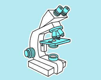 Microscope Stickers - Etsy
