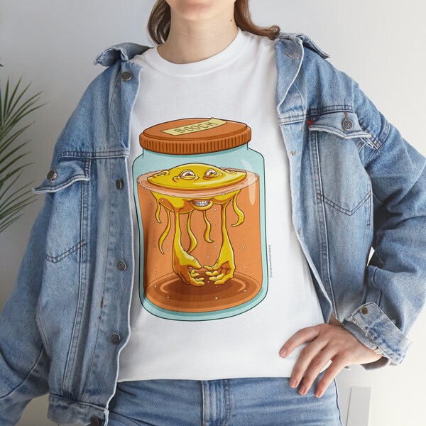 Booch Tee, Kombucha Scoby Shirt, Kombucha T-Shirt, Kombucha Jar, Unisex Heavy Cotton Tee, Kombucha Gift, Kombucha Lover, Kombucha Starter