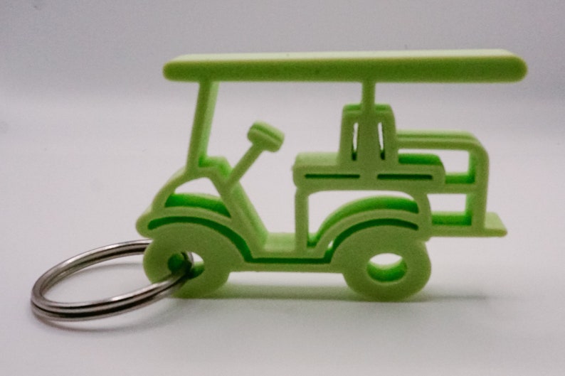 Golf Cart Keychain Etsy