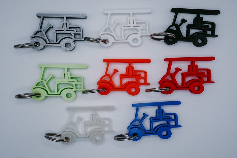 Golf Cart Keychain Etsy