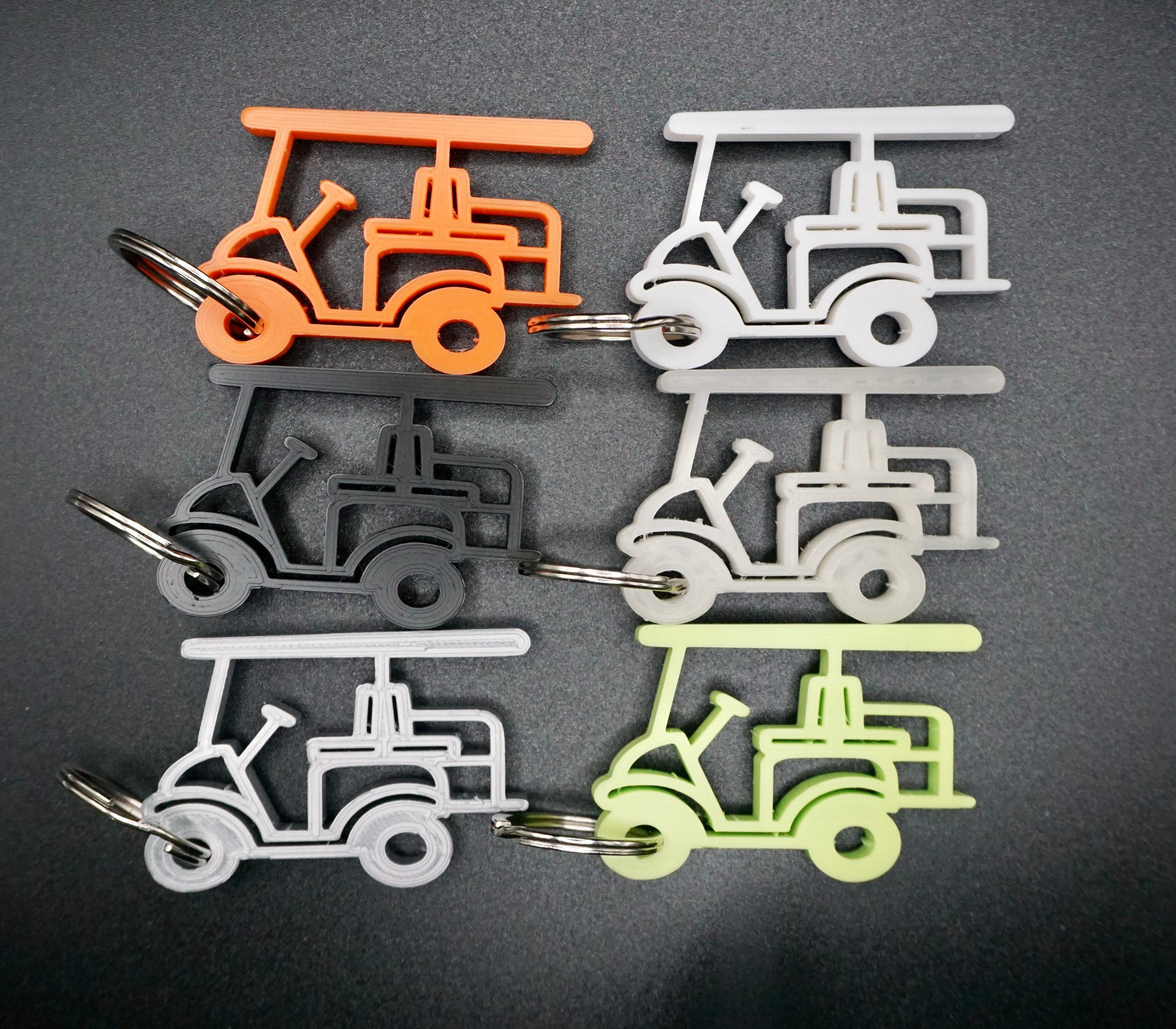 Golf Cart Keychain Etsy