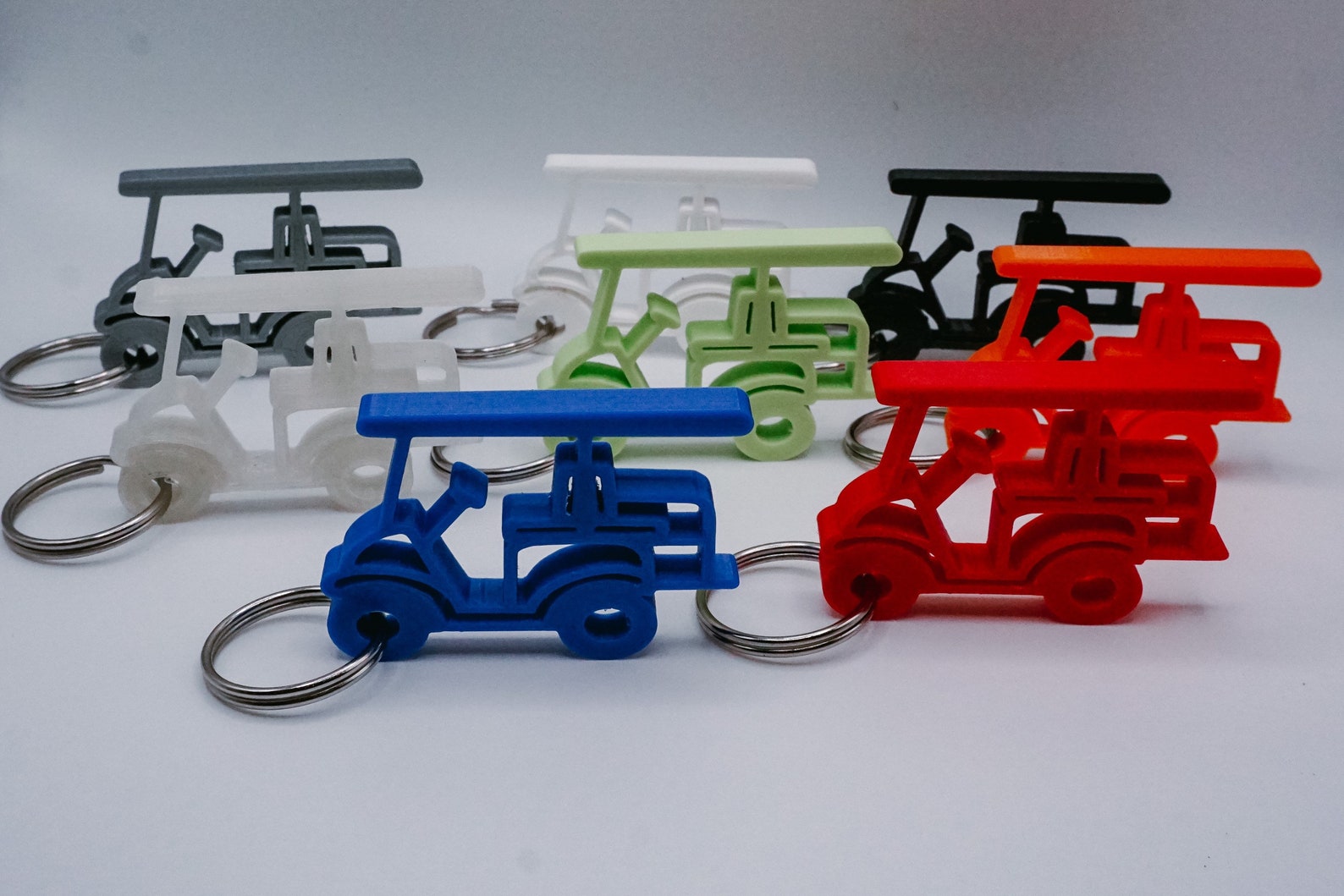 Golf Cart Keychain Etsy