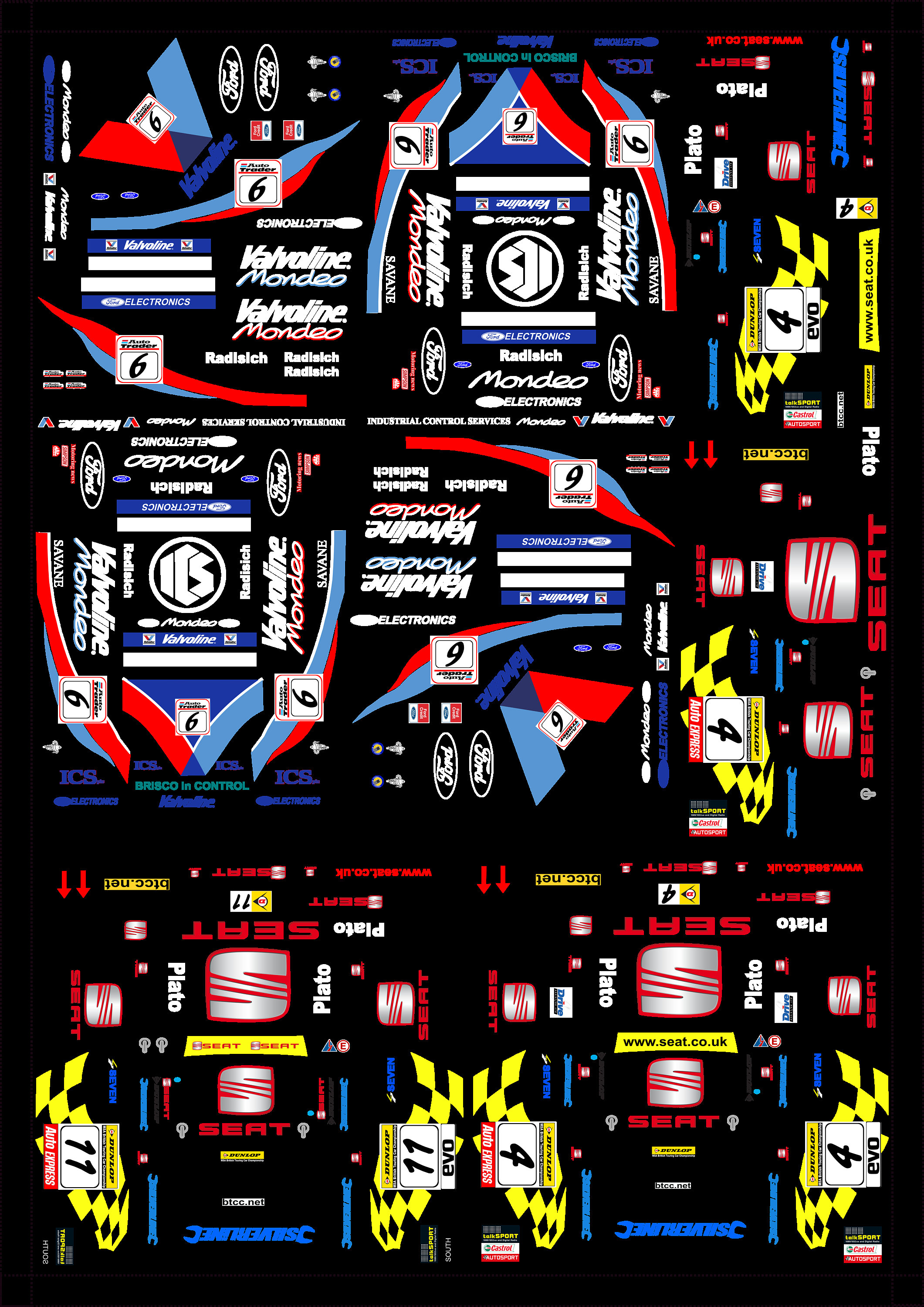 Waterslide model decal set Etsy
