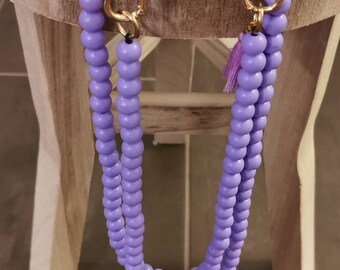 Mobile phone chain purple