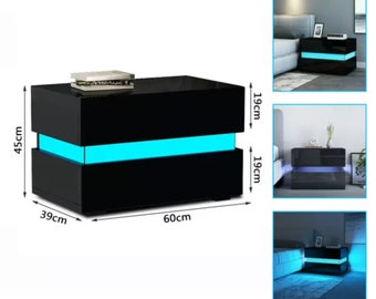 Led Coffee Table Etsy